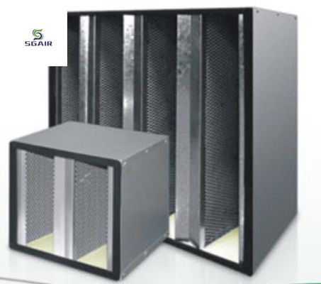 V-Type Aktivkohlenstoff kombinierter Luftfilter mehr Luftfluss in begrenztem Raum einfach zu installieren.