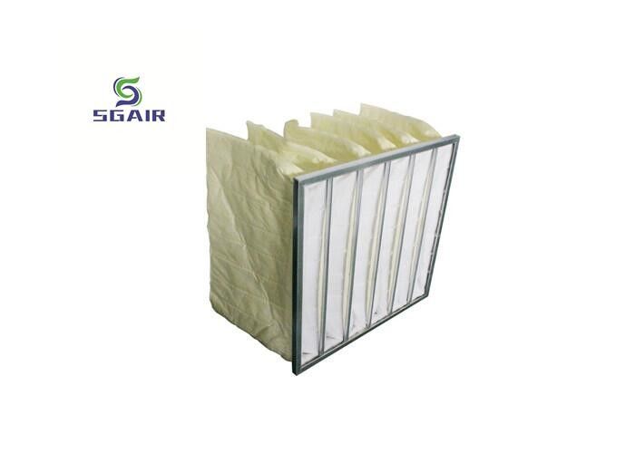 Metallfarbiger Hepa-Gas-Luftfilter mit galvanisiertem Magen-Darm-Kompressionsstreifen