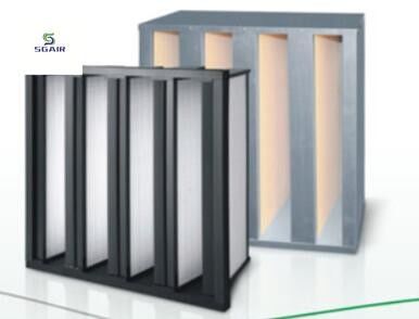 Mittlere Effizienz kombinierter Filter / HEPA-Kombinationsfilter Erweiterbare Filtrationsfläche