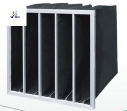 Multi-Pocket-Design Aktivkohlenstoff-Pocket-Luftfilter großer Luftstrom