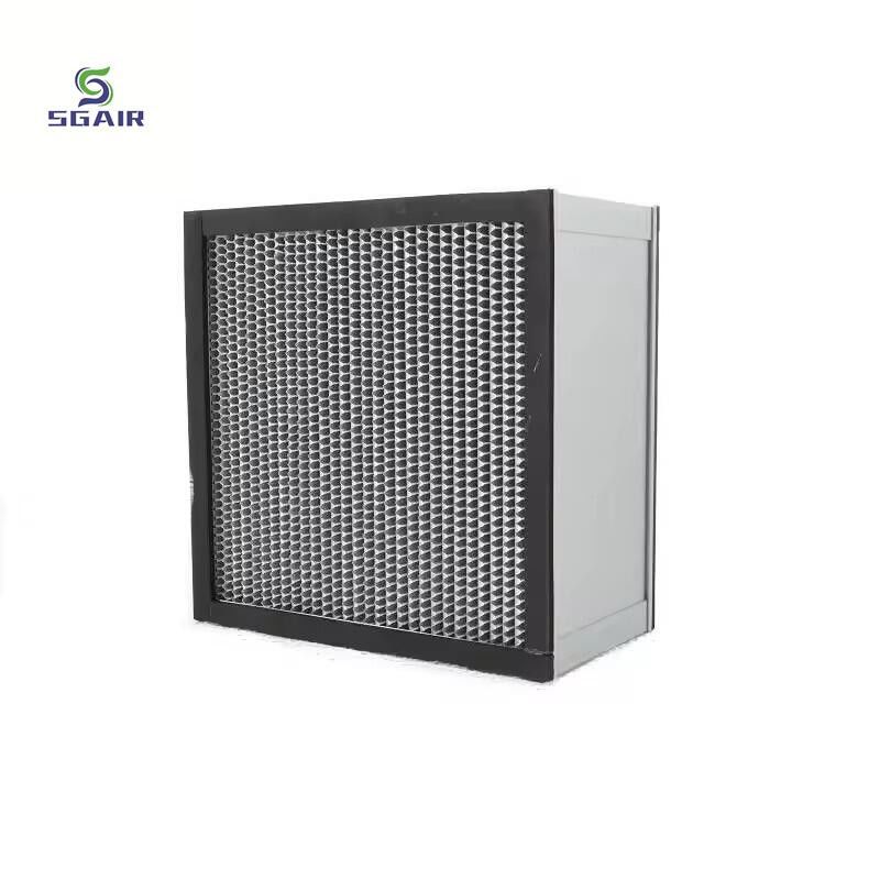 Aluminiumfolie Trennwand Hochtemperatur-Luftfilter mit 1,5-2 mm SS-Rahmen