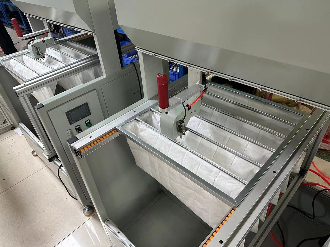 Einstellbare Dicke Einstellbare Filtermedien Luftfilter Rahmenmaschine 2,2 kW